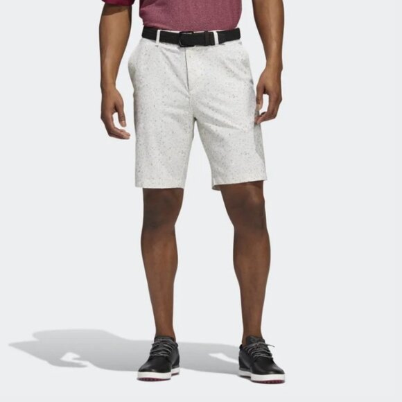 Adidas Men's Clear Brown/Hemp/White Ultimate365 Flag Print Short - 40" - Picture 1 of 7